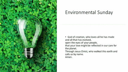 Environmental Sunday 1